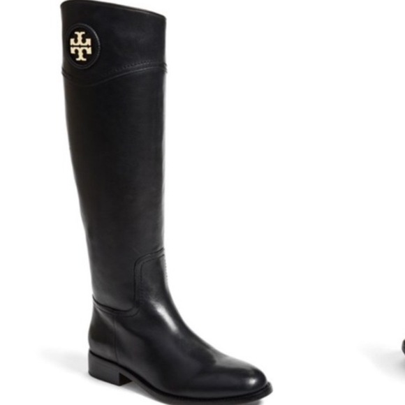 Tory Burch Shoes - Tory Burch Black Leather Ashlynn Riding Boots Women's Size 8.5